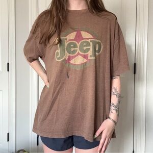 Vintage Brown Jeep Graphic Tee